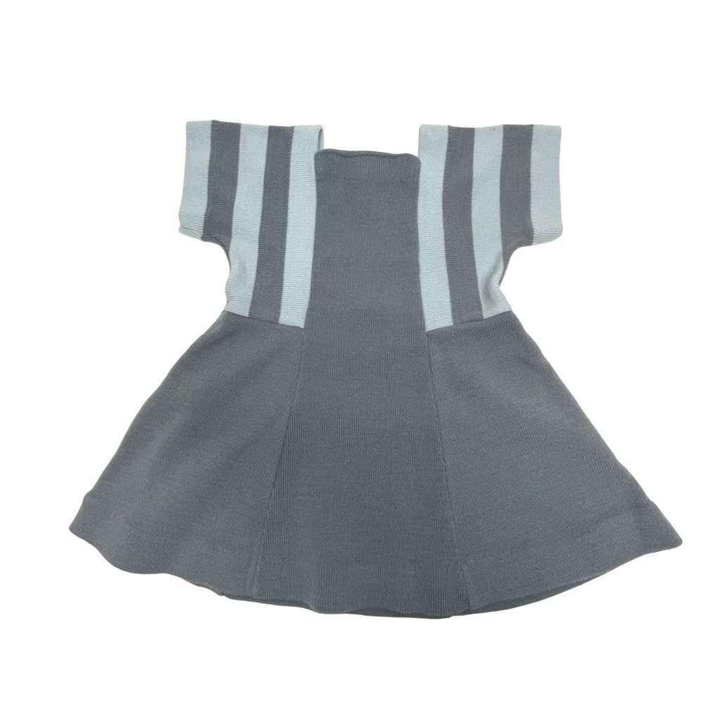 Createx Jeunesse Made in France Infant Sweater Dress Blue Girl’s Size 18 Months